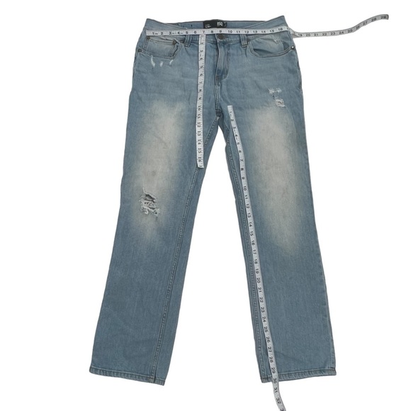 RSQ London Skinny Distressed Straight Leg Jeans Size 34 x 32 Men's - Picture 4 of 5